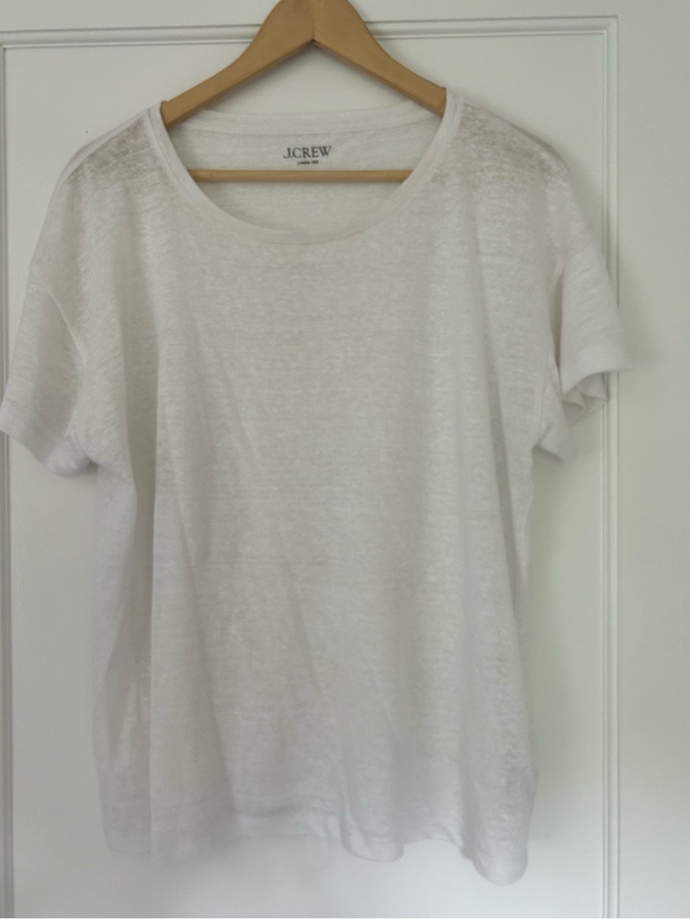 J.Crew Relaxed Linen T Shirts-  Set of 5 in Navy, White, Black, Pumpkin & Brown - Picture 6 of 6